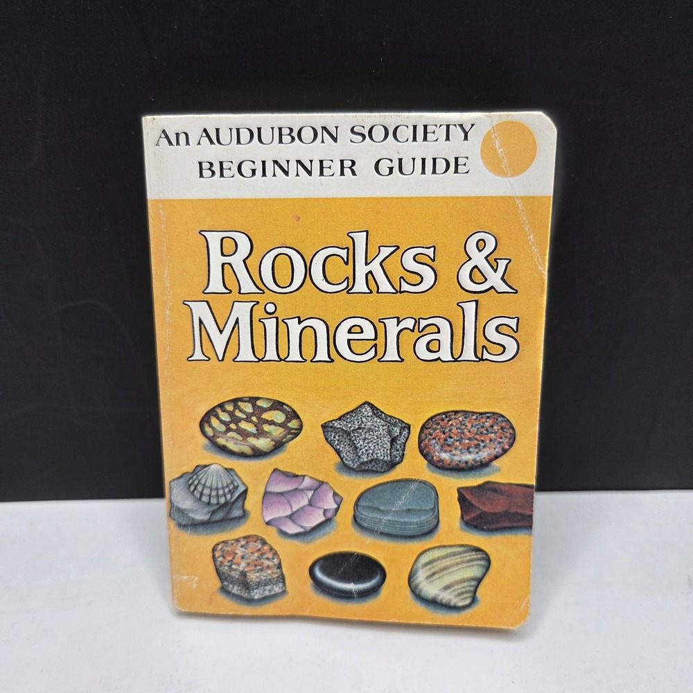 Audubon Society Rocks & Minerals Beginner Guide Vintage 1982 Field Book Pocket